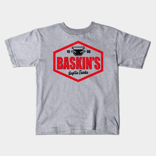 Baskins septic tanks Kids T-Shirt by BOEC Gear